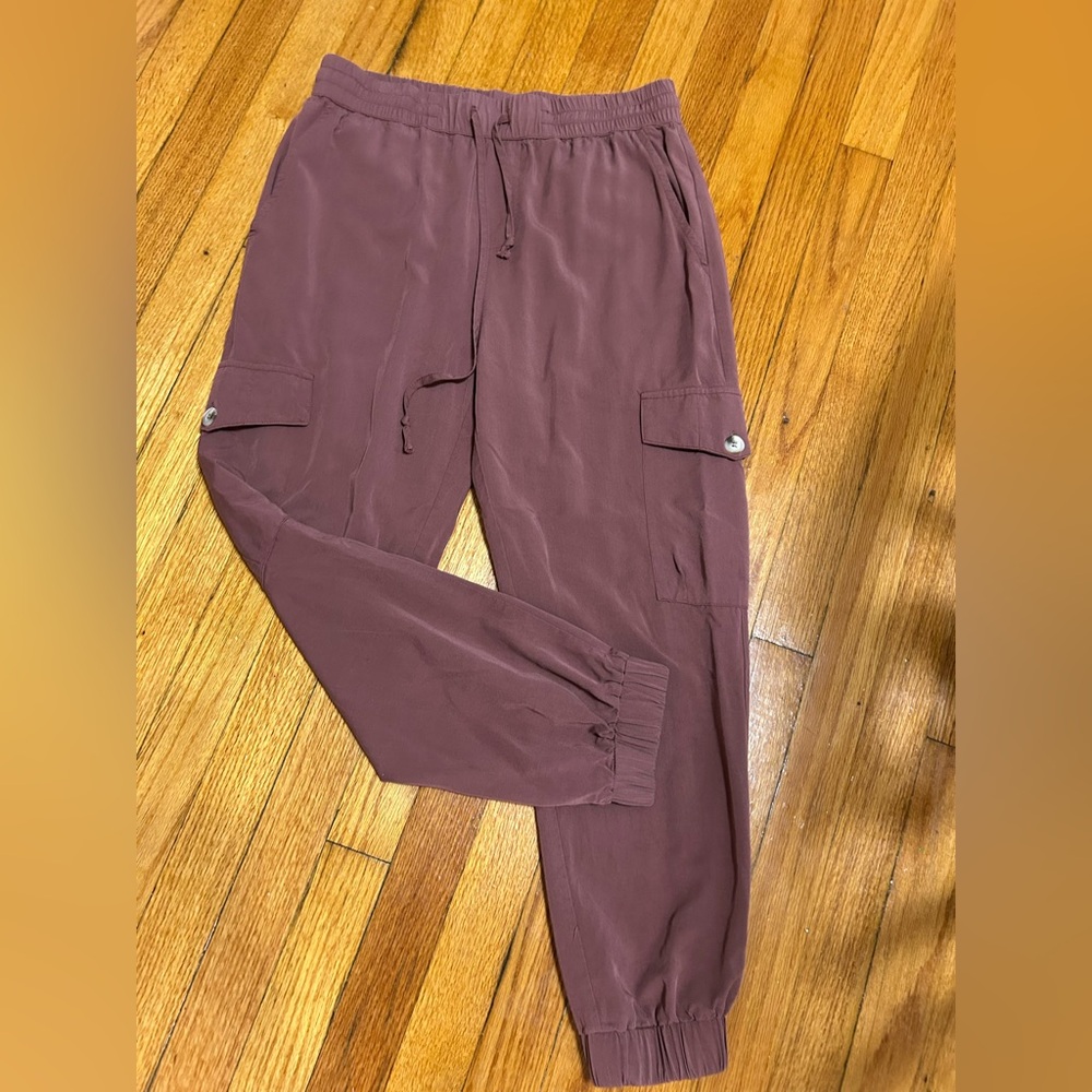 Dress Forum Cargo Pants Joggers Drawstring Pockets Casual Women's S - Picture 2 of 11